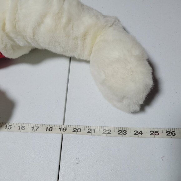 Vintage 90s Christmas Red Nosed Reindeer 24 inch Plush Red Sweater Holiday Toy - Picture 7 of 7